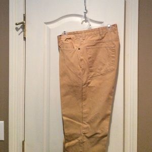 Tan canvas pants by Kevin’s Plantation Collection